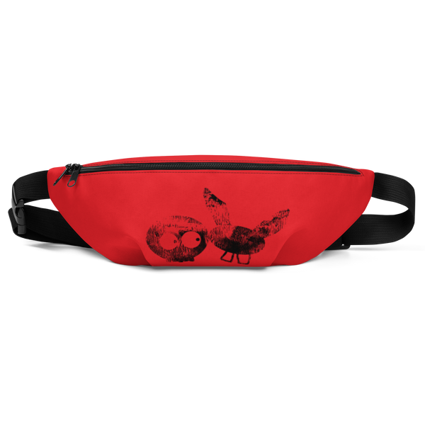 Black and discount red fanny pack