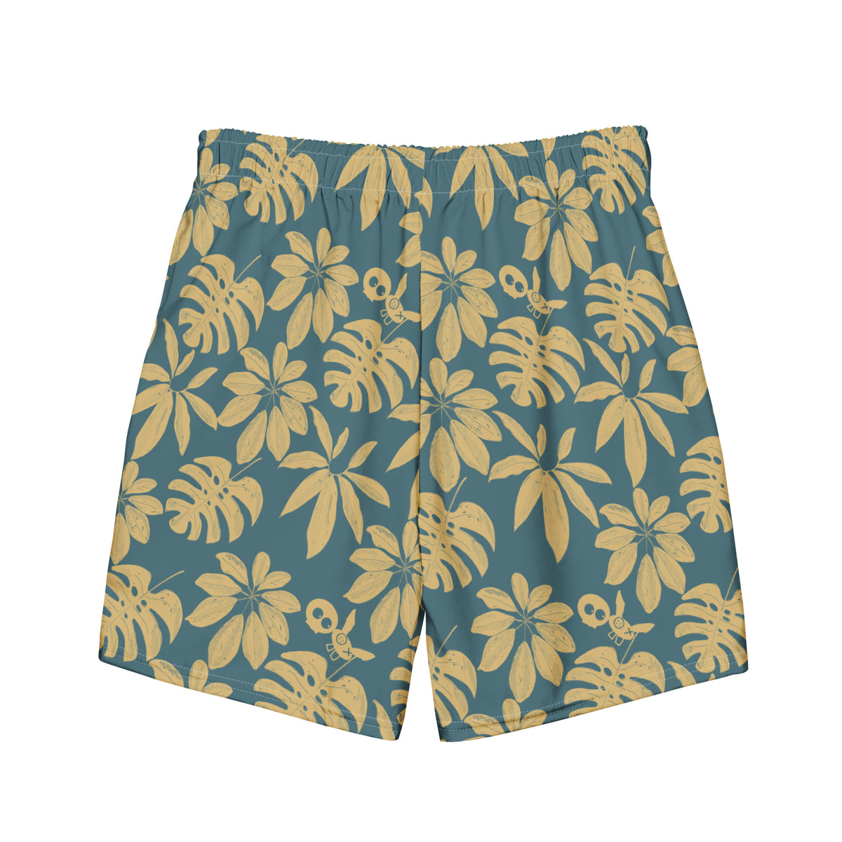 Swim &amp; Leisure Shorts, Jungle Leaves, petrol/sand