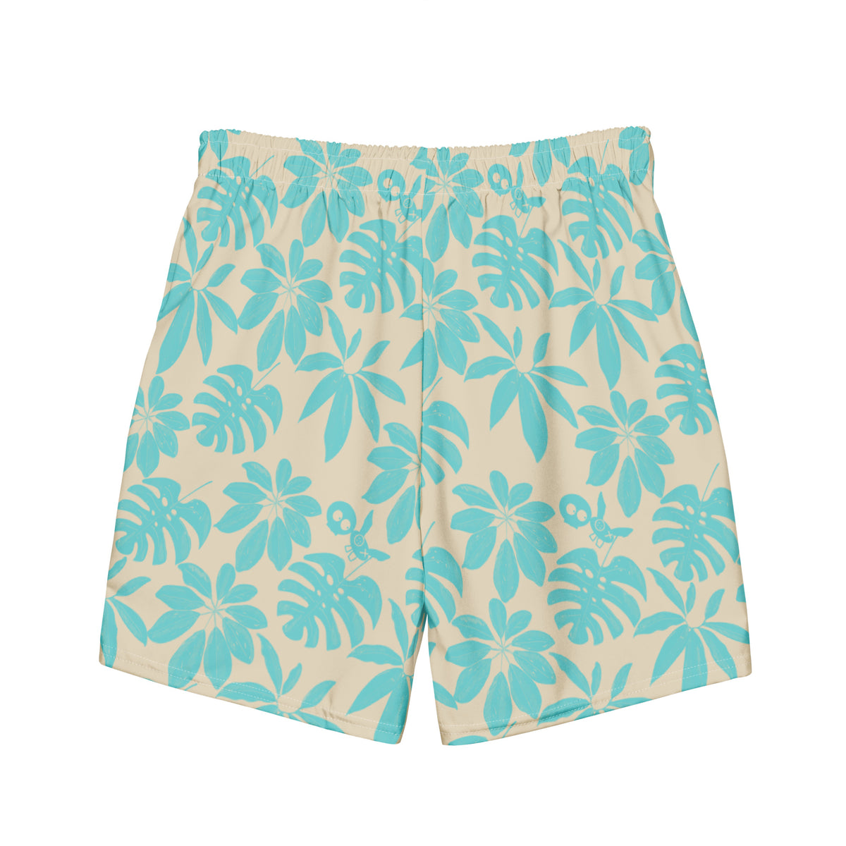 Swim &amp; Leisure Shorts, Jungle Leaves, aqua/creme