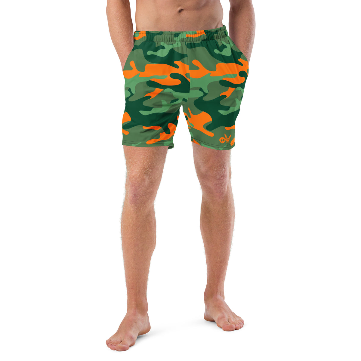 Swim &amp; Leisure Shorts, Camo-Splash, green/orange