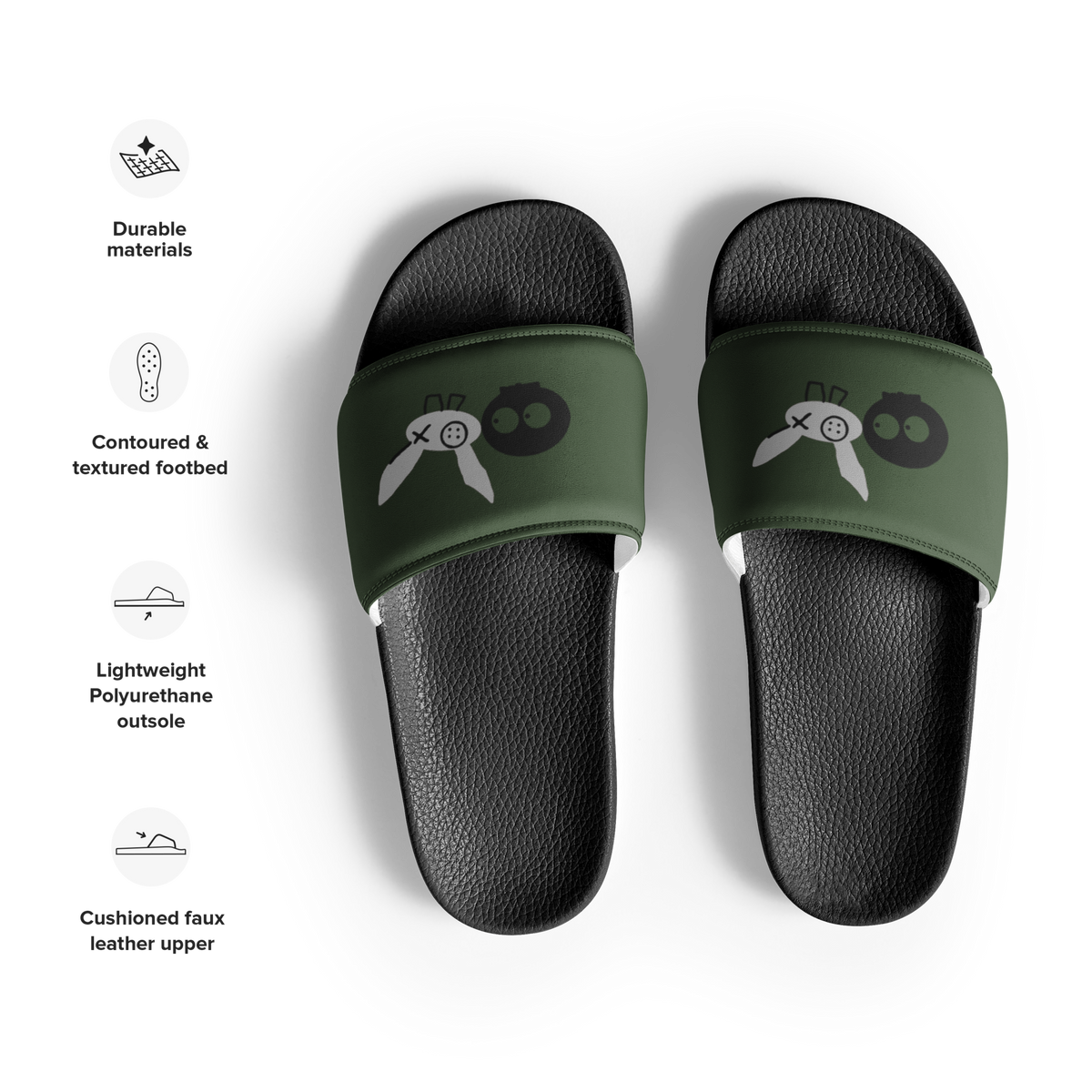 Green Super Comfy mm Lux Slides