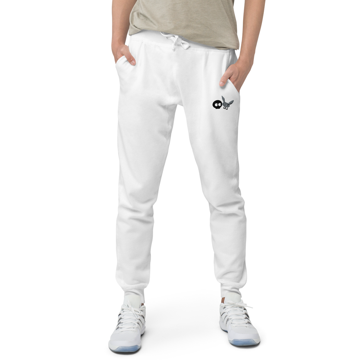 White Blue Super Soft Premium mm/ Cotton Heritage Sweatpants