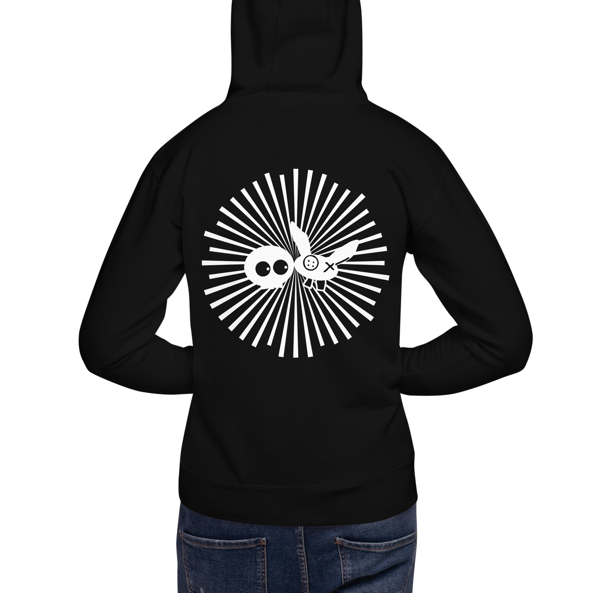 Black/White Super Soft mm Radiation Hoodie