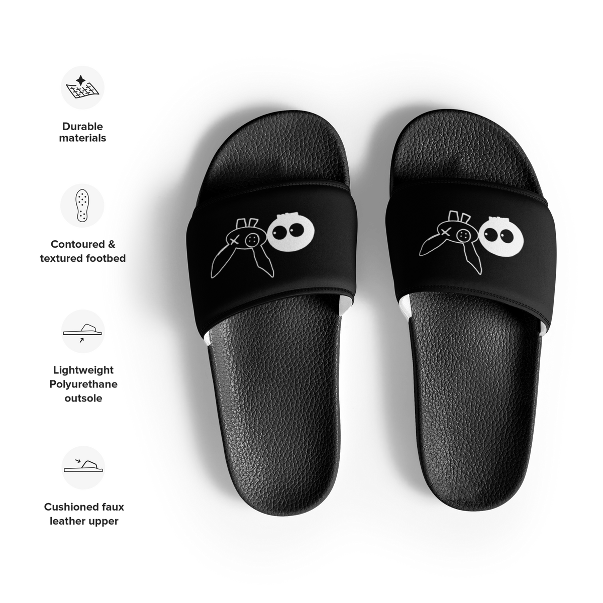 Black Super Comfy mm Lux Slides